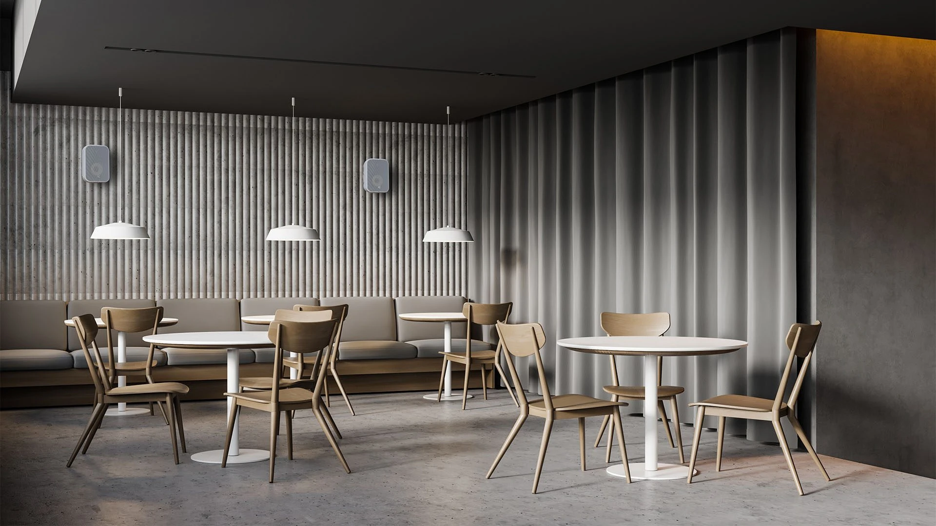 BSP speakers in dining area